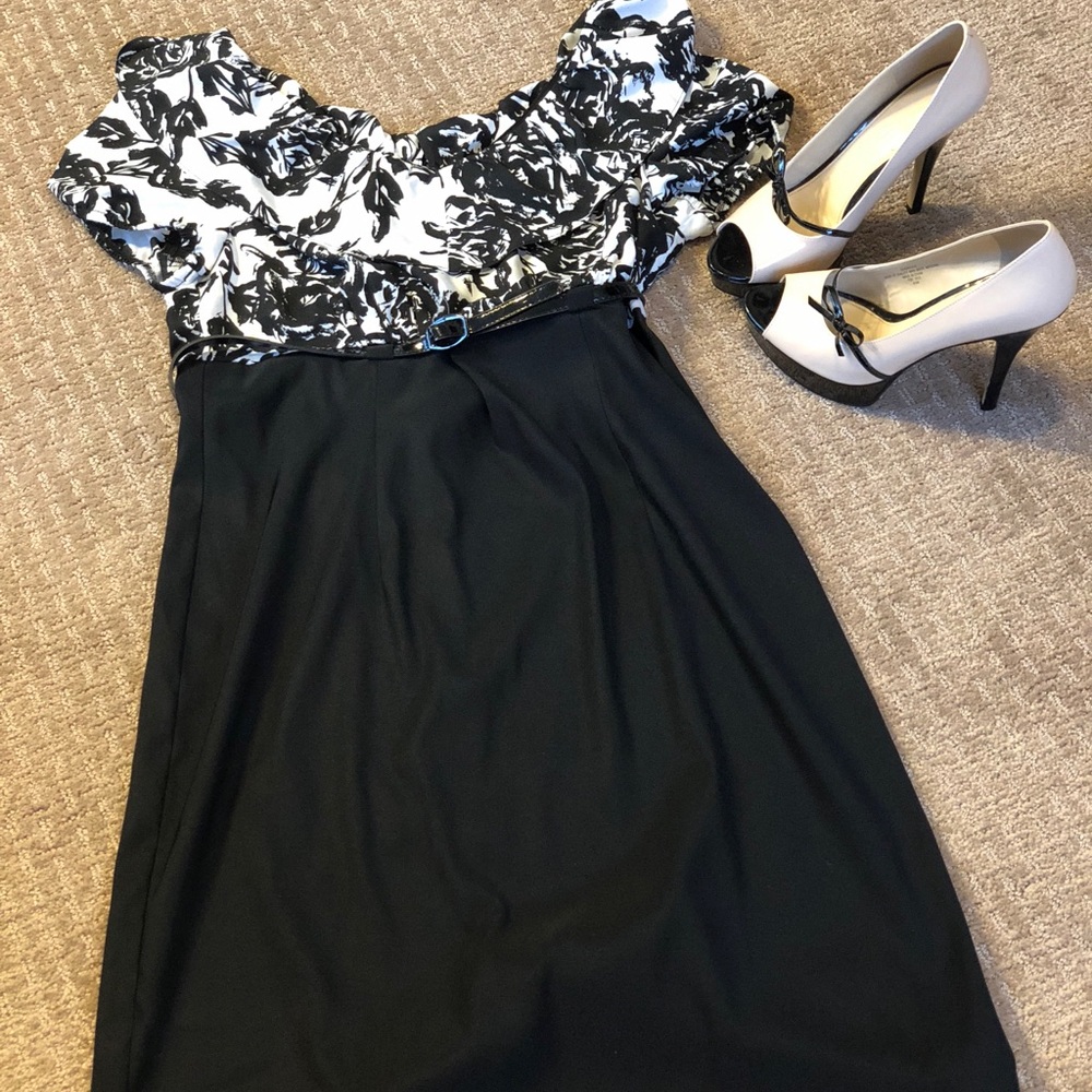 Black and white dress